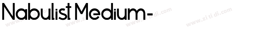 Nabulist Medium字体转换